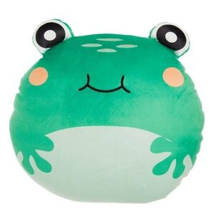 New Comfort Bay Green Frog Squishy Plush Pillow